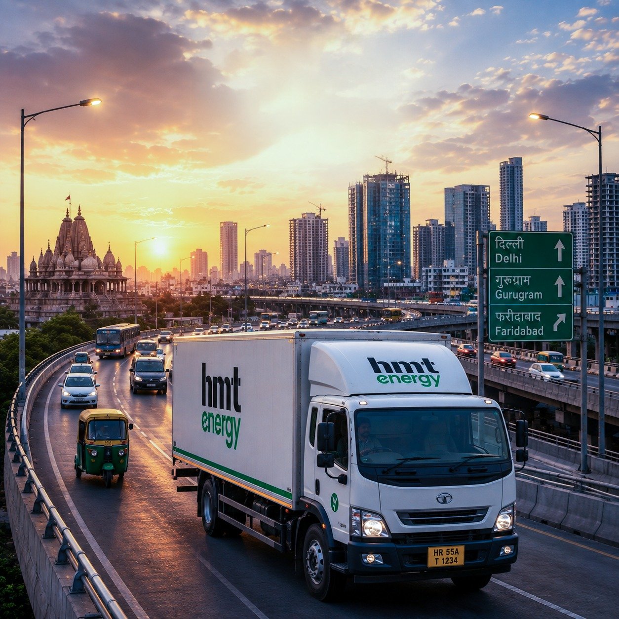 Commercial Truck on Highway